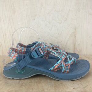 Chaco ZX/2 Cloud Blue and Orange Hiking Sport Sandals Women’s Size 9